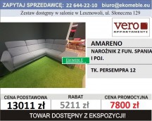 VERO - AMARENO - NAROŻNIK Z FUN. SPANIA I POJ., TK. PERSEMPRA 12